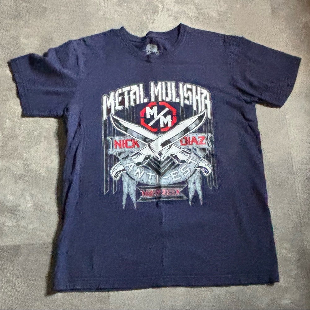Metal Mulisha Dark Blue Graphic Tee Nick Diaz